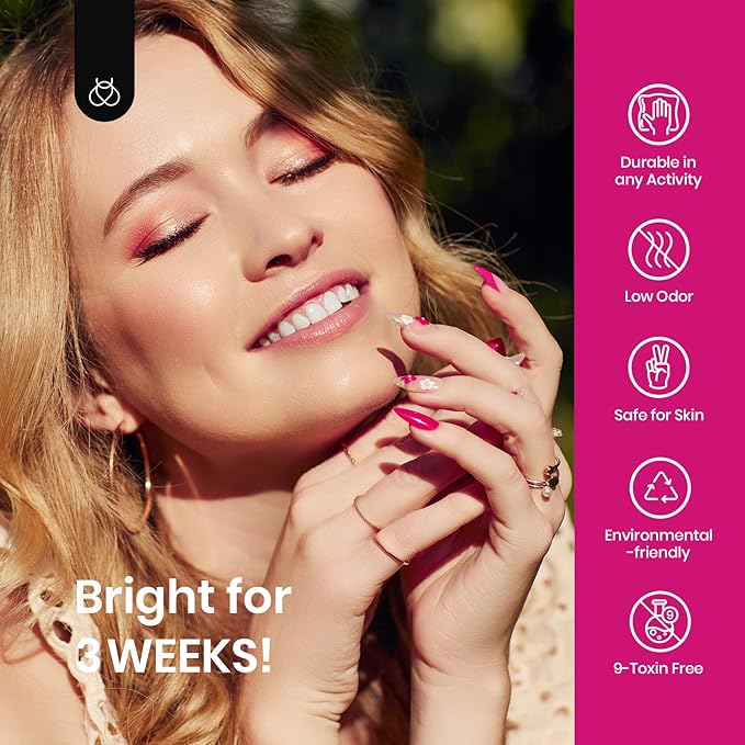 beetles Gel Polish Set - Hot Pink Green Blue Orange Gel Nail Polish Rainbow Boundless Energy Collection Holiday Nail Art Design Soak Off Uv LED Manicure DIY Home