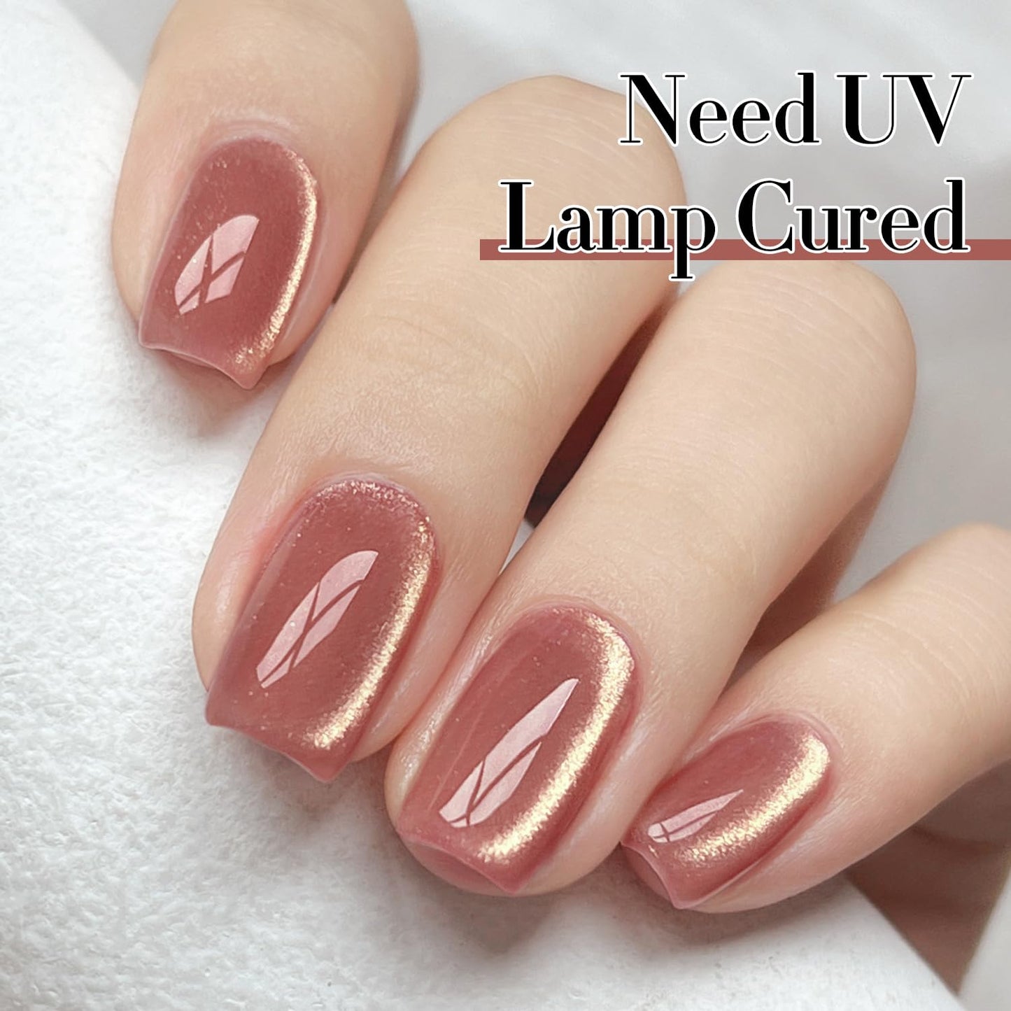 Double Rhythm 15ML Ice Glass Cat Eye Gel Polish with Magnet Holographic Glitter Shimmer Translucent Sheer Color Salon Soak Off Magnetic Nail at Home (Plum Purple-MC1124)