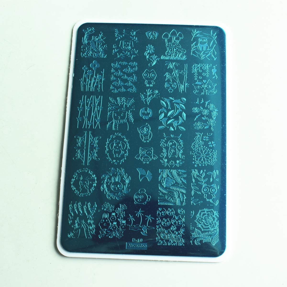 2pcs Mix Nail Art Stamp Template Dreamcatcher Feather Pendant Image Nail Stamping Plates Cute Animals Cartoon DIY Designs Manicure Stamper Plate Stencils