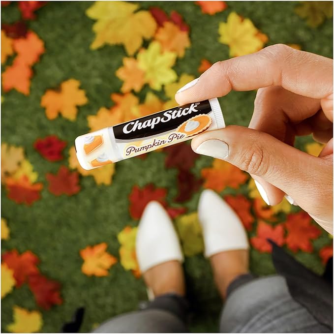 ChapStick Holiday Collection - Candy Cane, Pumpkin Pie & Sugar Cookie Flavors - Blister Pack of 3 Sticks 0.15 Each - Pack of 6 = 18 Sticks, Great Holiday Gift 3 Count (Pack of 6)