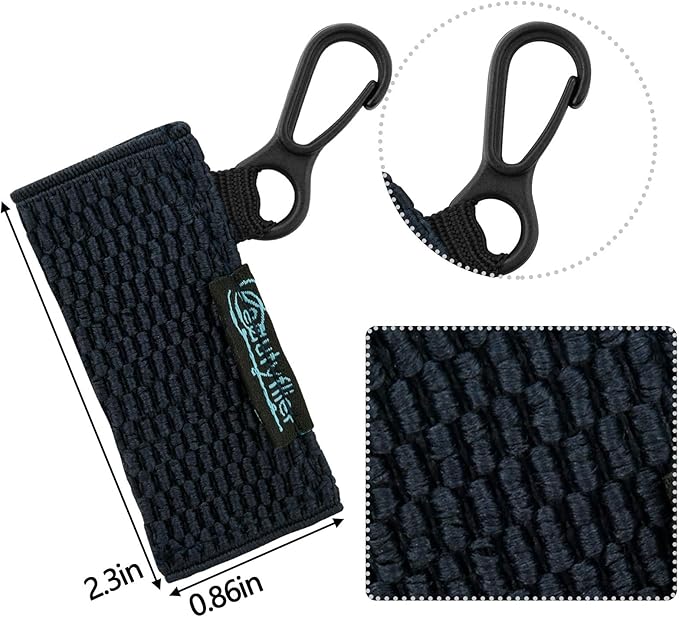 Beautyflier Cute Elastic Lip Balm Holder Keychain, Lipstick Sleeve Chapstick Sleeve Holder for Burts Bees Chapstick