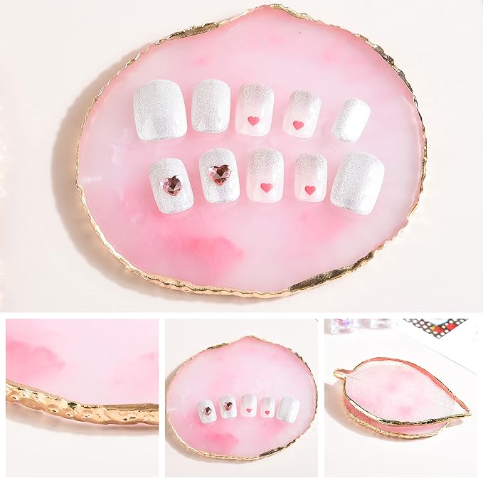 1 Piece Nail Art Palette Nail Polish Palette Mixing Palette Makeup Plate Nail Plates for Nail Art Nail Tip Holder Nail Art Display