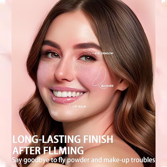 Color Changing Blush,3-in-1 Warm Change Blush,Pink Cream Blush,Transparent Crystal Color Changing Magic Gel,Blush PH Temperature Changing Long Lasting Blendable Natural Finish for All Skin Tone(01+02)