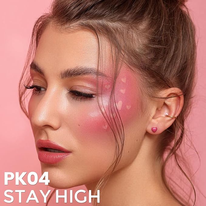 FOCALLURE Silky Cream Liquid Blush,Leaving a Matte Dewy Makeup Look,Easy to Apply and Create a Natural Flush,Long Lasting and Lightweight Cheek Blush Face Makeup,STAY HIGH