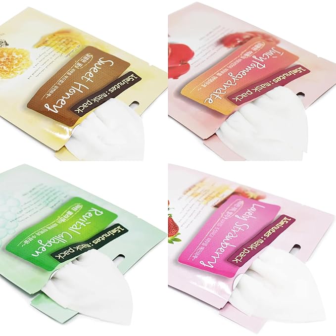 10 Bundle and Tea Tree Korean Face Sheet Mask- Soothing, Hydrating, Calming Skin Care for All Skin Types (15Pack)