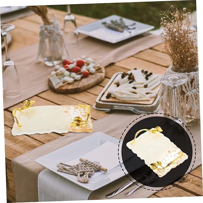 FOMIYES 2pcs Nail Palette Vintage Nail Plate White Resin