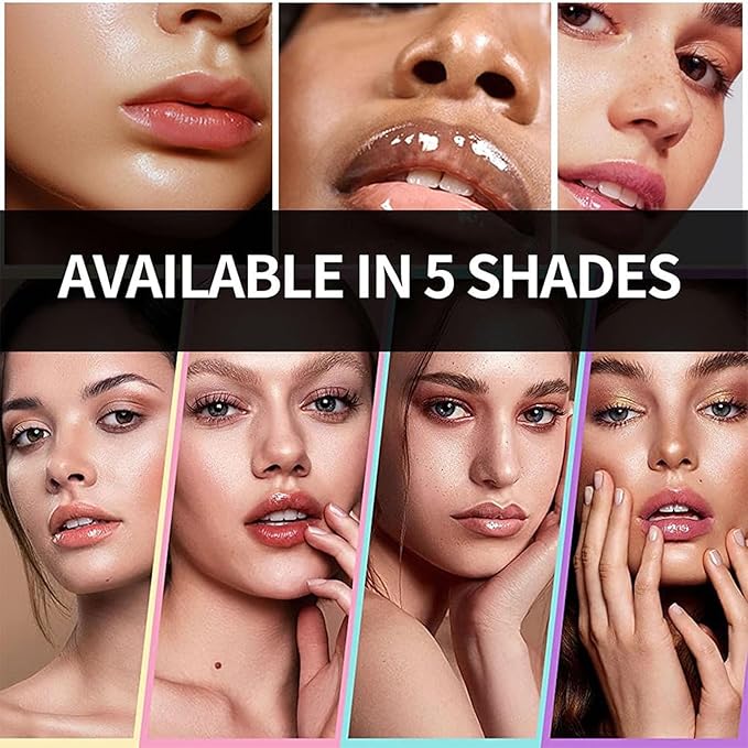 Hydrating Lip Glow Oil-Lip care oil- Lip Oil Tinted for Lip Care and Dry Lips-Prevents Dry Cracked-Non-sticky Big Brush Head-Lip Plumping -Lip Oil gloss tinted-020#MAHOGANY