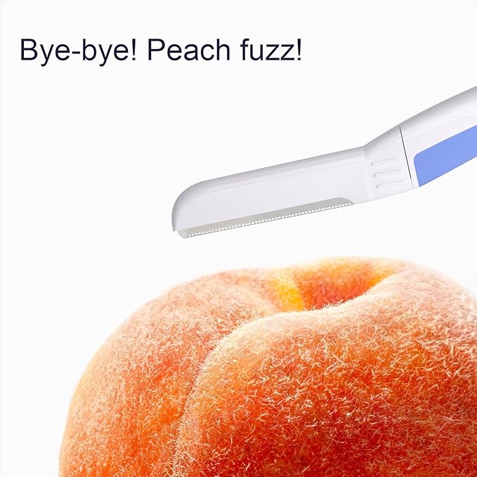 Face Razors for Women, Dermaplane Razor for Women Face, Eyebrow Razor, Dermaplaning Tool, Skin Safe Microblades, Peach Fuzz Remover (12ct, Aegean Frost)