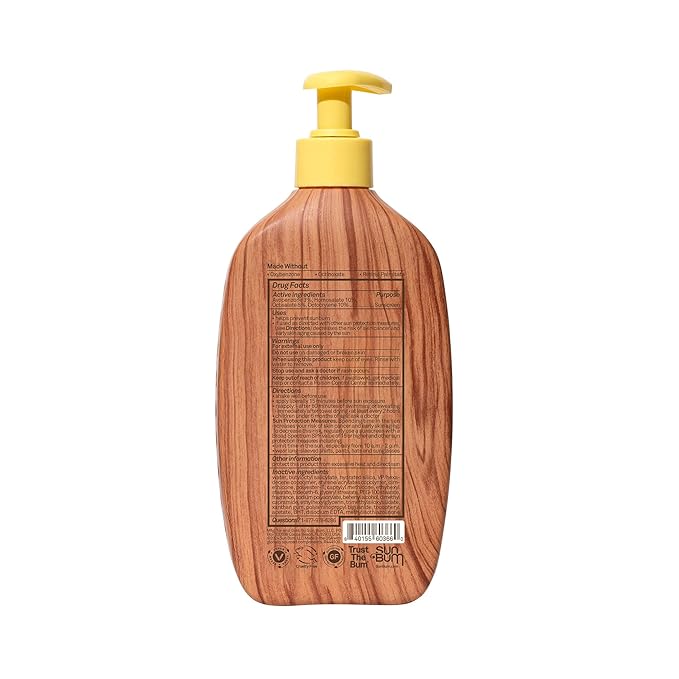 Sun Bum Original SPF 50 Sunscreen Body Lotion - Broad Spectrum Moisturizing Sunscreen with Vitamin E - Hawaii 104 Act Compliant (Made Without Octinoxate & Oxybenzone) - 16 oz