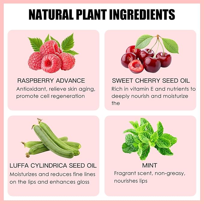 3PCS Lip Oil Set, Hydrating Lip Glow Oil Lip Plumper Gloss, Tinted Lip Oils Transparent Long Lasting Non-sticky Lip Gloss, Plumping Lip Gloss Lip Care Kit (Clear & Raspberry & Mahogany)