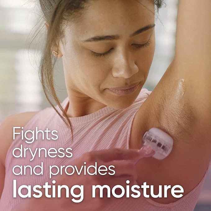 Gillette Venus Comfortglide plus Olay Sugarberry Women's Razor with Rose Gold Metal Handle + 4 Blade Refills