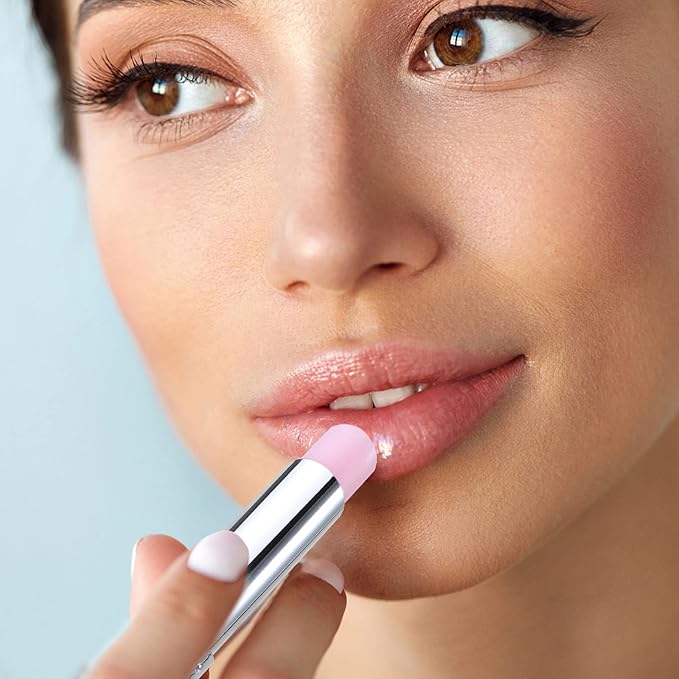 Boobeen Lip Balm Stick, Lip Balm Cream for Dry Cracked Lips, Temperature Color Change Lip Gloss, Long Lasting Lip Moisturizer for Women, Buildable Lip Color