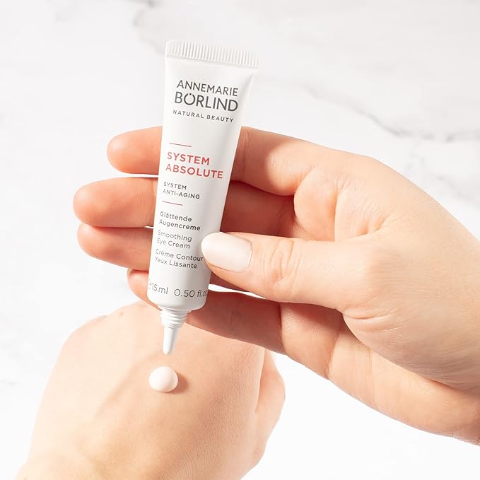 ANNEMARIE BÖRLIND - SYSTEM ABSOLUTE Smoothing Eye Cream - Vitamin C, Darutoside and Caffeine Eye Wrinkle Smoothing - Tones, Plumps, and Rejuvenates - 0.5 Fl Oz