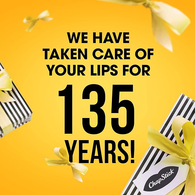 ChapStick Original Lip Balm 4-Pack + 1 Chapstick Moisturizer 2-in-1 Lipcare with SPF 15, 0.15 Oz Ea (5 Piece Set)