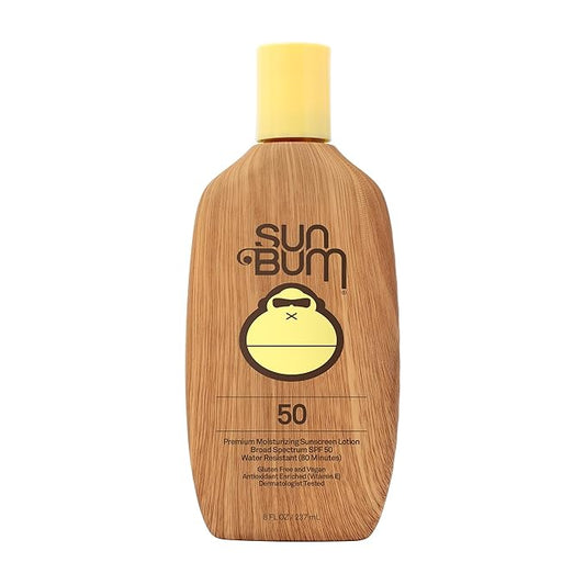 Sun Bum Original SPF 50 Sunscreen Body Lotion - Broad Spectrum Moisturizing Sunscreen with Vitamin E - Hawaii 104 Act Compliant (Made without Octinoxate & Oxybenzone) - 8 oz