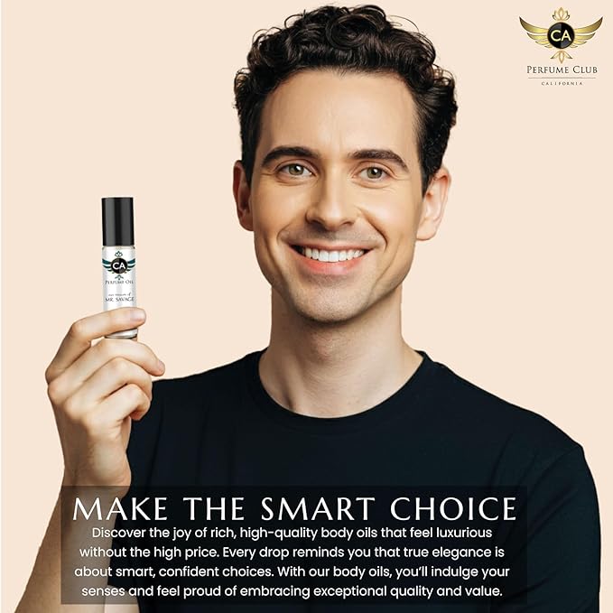 CA Perfume Impression of Platinself For Men Fragrance Dupes Perfume Body Oil Roll-On 0.3 Fl Oz-X2