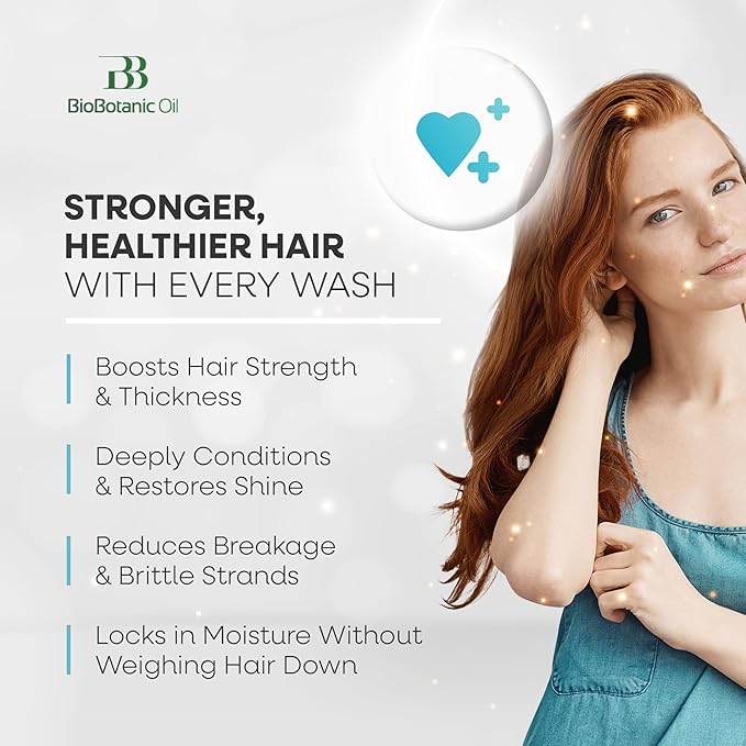 Bio Botanic Oil Hair Mask for Thin, Sparse & Brittle Hair | Strengthens & Restores | Organic Castor & Babassu Oils | SLS-Free, Paraben-Free, Deeply Hydrating & Softening | 250ml