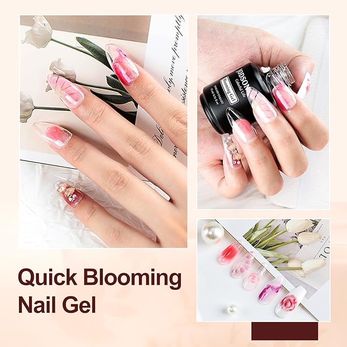 JODSONE 15 ML Blooming Gel Nail Polish Enrich Nail Life Base Coat Top Coat Solid Gel Manicure