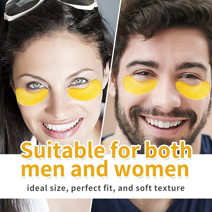 30 Pairs Under Eye Patches,Gold Under Eye Mask,Eye Masks Skincare Enriched with Collagen,Eye Patches for Puffy Eyes and Dark Circles,Undereye Bags,Reduce Wrinkles,Anti-Aging