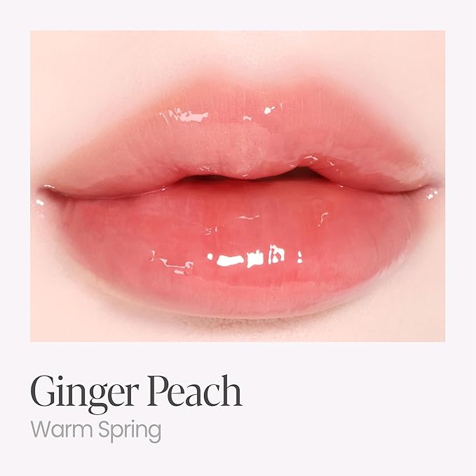 Espoir Couture Lip Tint Glaze #17 Ginger Peach 0.14oz | Volumizing Lip Stain with Syrupy Shine | Long-Lasting & Vibrant Color for Radiant Lip Look | Moisturizing & Glossy Lip Tint | Korean Lip Makeup