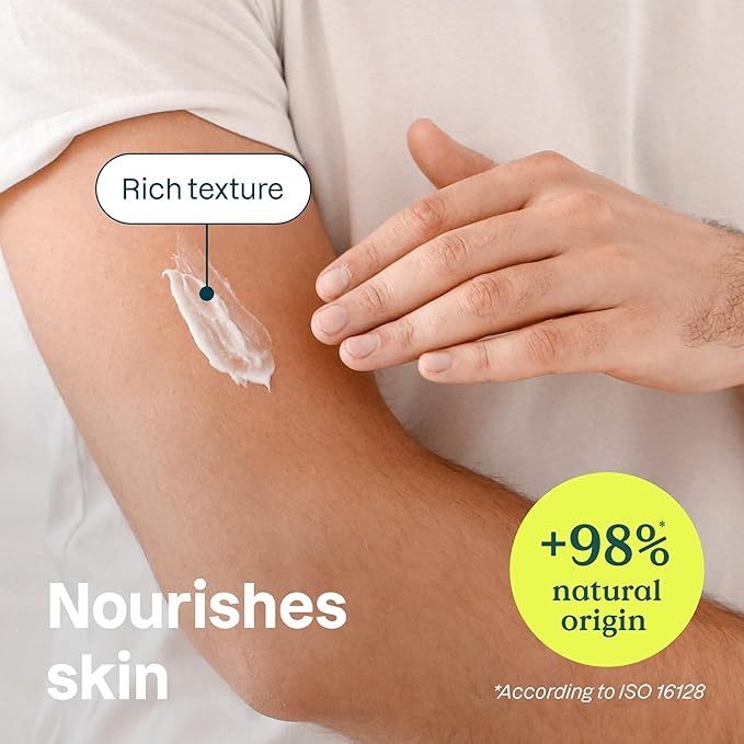 ATTITUDE Body Cream, EWG Verified Moisturizer, Vegan Moisturizing Products For Dry Skin, Dermatologically Tested, Ginseng and Grapeseed Oil, 8 Fl Oz