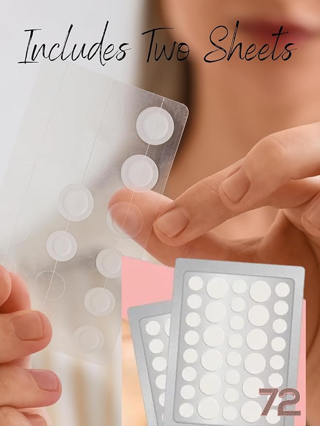 Acne Patch Ultra Thin Invisible Spot Cover- Fast Acting Hydrocolloid Pimple Patch with Salicylic Acid, Centella Asiatica & Tea Tree Oil- 72 Ct. Effective Treatment Absorbs Zits and Blemishes