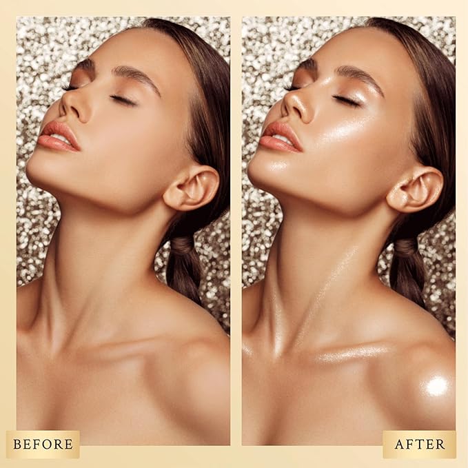 Highlighter Makeup Stick - Blush Highlighters Makeup Stick for Face & Body, Natural Silky Shimmer Highlight, Bendable Long Lasting Highlighter Wand, Cream Korean Highlighter (Rose Gold)