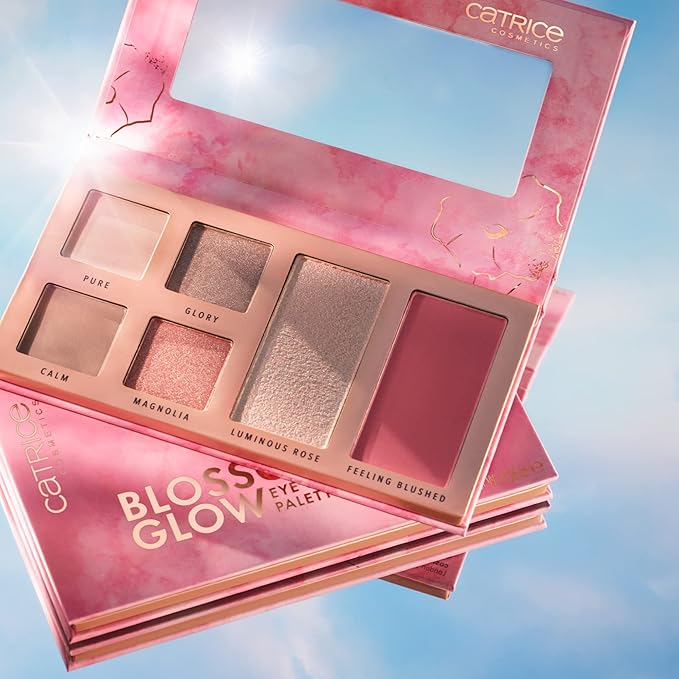 Catrice | Blossom Glow Eye & Cheek Palette | Multi-Use Make Up with Eyeshadows, Blush & Highlighter | Highly Pigmented Matte & Shimmer Shades | Travel Friendly | Vegan & Cruelty Free