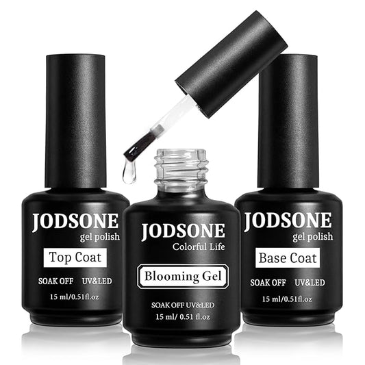 JODSONE 15 ML Blooming Gel Nail Polish Enrich Nail Life Base Coat Top Coat Solid Gel Manicure