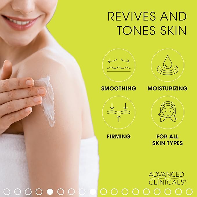 Advanced Clinicals Thermo Firming Green Coffee Bean Moisturizer Body Cream | Anti Cellulite Caffeine Firming Lotion For Legs, Arms, & Body | Skin Care Products | Aging Skin Tightening Cream, 2-Pack