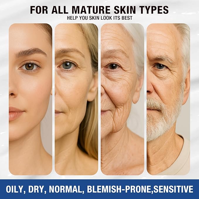 Face Moisturizer Retinol Cream For Face, Collagen Anti Aging Face Cream, Day-Night Neck Cream With Hyaluronic Acid, Wrinkle Cream For Women & Men Reduces Wrinkles, Dryness, 1.85 Fl. Oz