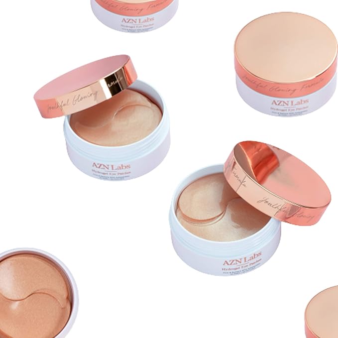 Hydrogel Eye Patches with Astaxanthin | Highly Effective For Reducing Wrinkles, Crows Feet, and Eye-Bags | Hydrating and Puffy Eye Mask Treatment | Contains Astaxanthin | 30 pairs / 60pcs