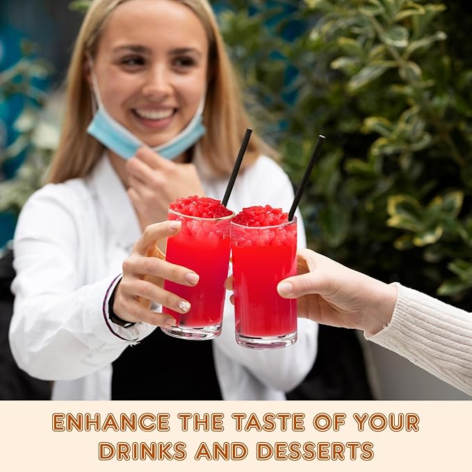 Fanale Coconut Jelly Topping nata de coco for Boba Tea | Ice Cream | Yogurt | Smoothie | Milk Tea | Desserts (Strawberry Heart Shaped, 6.6 lb) | JEL026