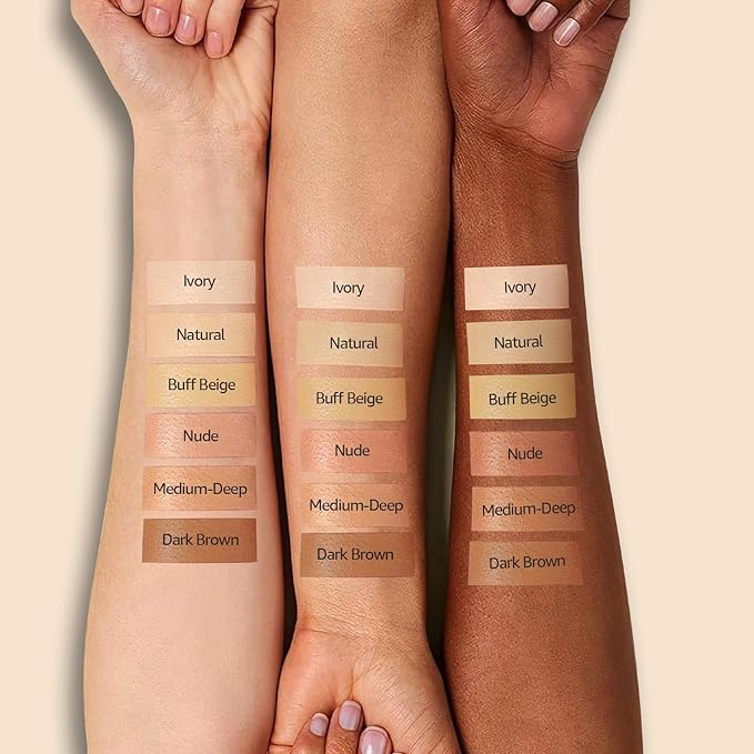 Air Cushion CC Cream Foundation - Mushroom Head BB Creams, Long Lasting Concealing Brightening, Moisturizer Face Cream,Facial Skin Care Makeup For All Skin Types (Medium Deep)