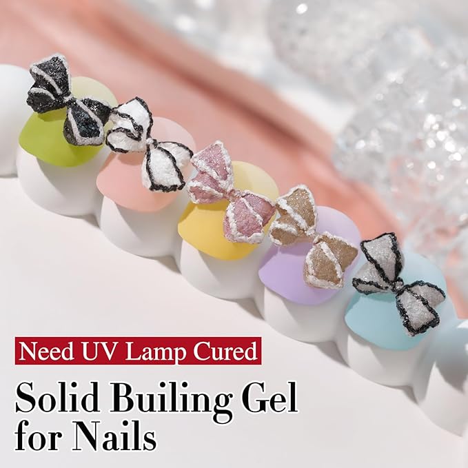 Double Rhythm 3D Nail Gel Solid Sculpting Gel for Nail Art Non-Sticky Hard Gel for Building Carving Molding Nail Extension Soak Off UV/LED Salon Home DIY 0.5 Oz (Gypsum Dark Gold)