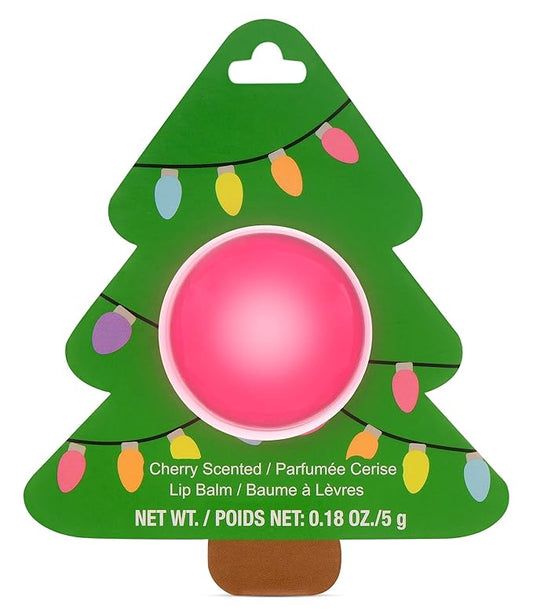 iscream Christmas Joy Rosy Tree Ornament Shaped Cherry Scented Lip Balm