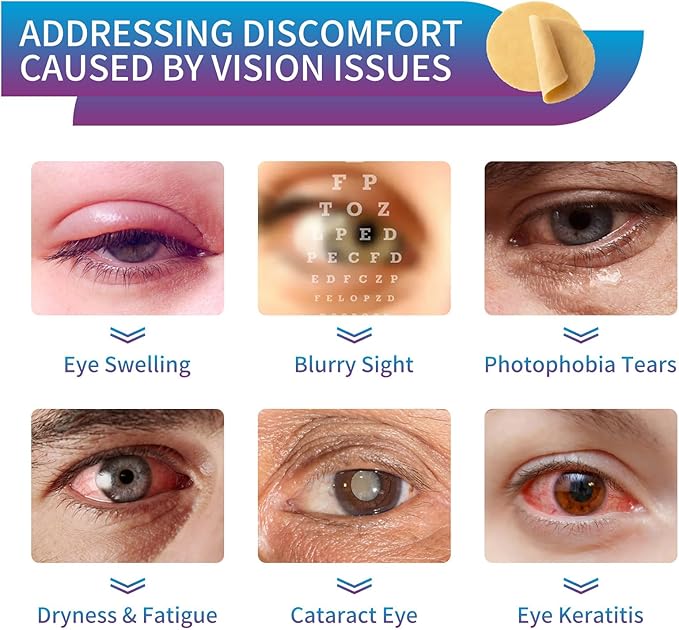 Eye Care Patch 20PCS Eye Pads for Tired Eyes & Dry Eyes Eye Cooling Pads for Puffy Eyes, Office Eye Relief & Refresh Refresh and Revitalize Tired Eyes