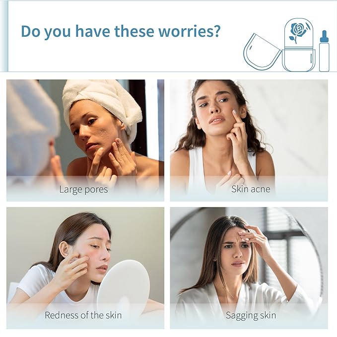 Ice Roller for Face,Ice Face Roller Skin Care ,Face Ice Pack Ice Facial and Eyes Cube Massager tools.Contains Essence Set (Set-Purple)