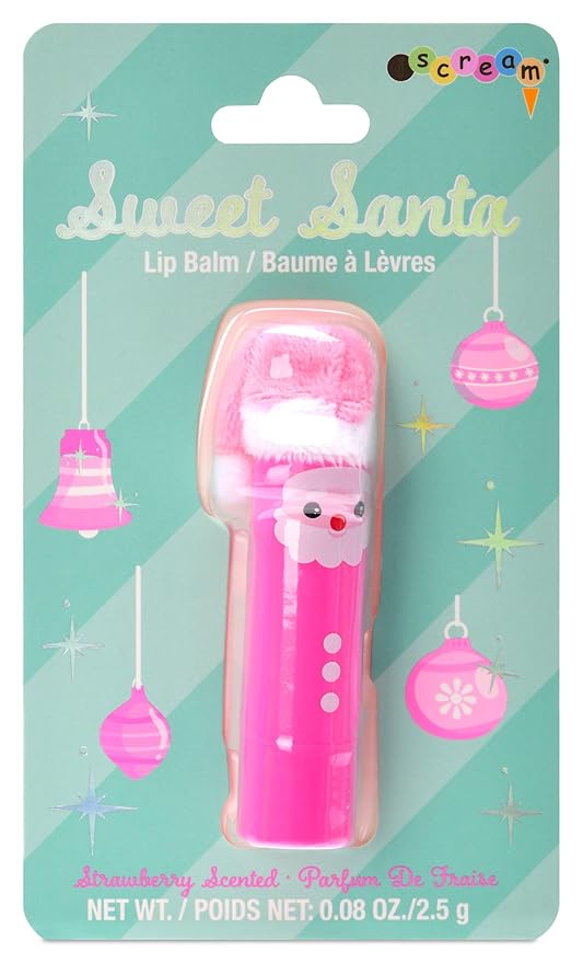 iscream Sweet Santa Strawberry Scented Holiday Lip Balm