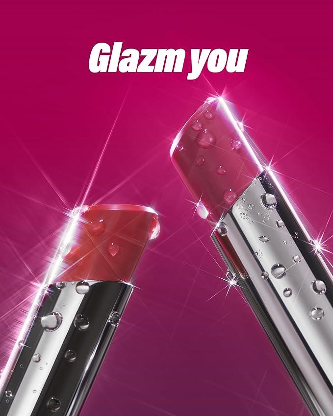 ATHE Glazm Lipbalm Stick - Vegan Glow Korean Lip Balm - Plumping, Volumizing & Highly Pigmented Lipstick - Soft Melting, Buildable Formula - Plant-Derived, Cruelty-Free, 0.12oz. (04 Individual)