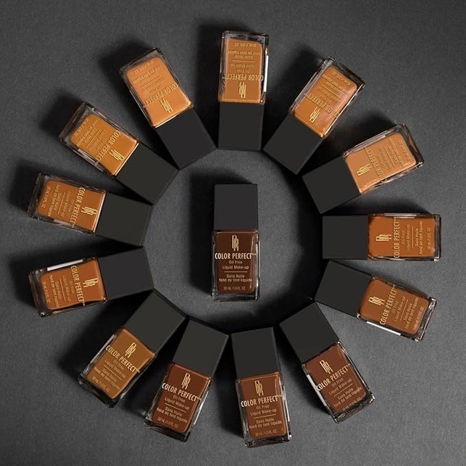 Black Radiance Color Perfect Liquid Full Coverage Foundation Makeup, Nutmeg, 1 Ounce