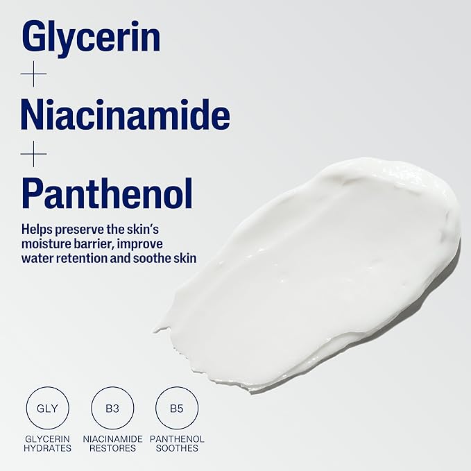 Cetaphil Face & Body Moisturizer, Hydrating Moisturizing Cream for Dry to Very Dry, Sensitive Skin, NEW 3 oz Pack of 3, Fragrance Free, Non-Comedogenic, Non-Greasy