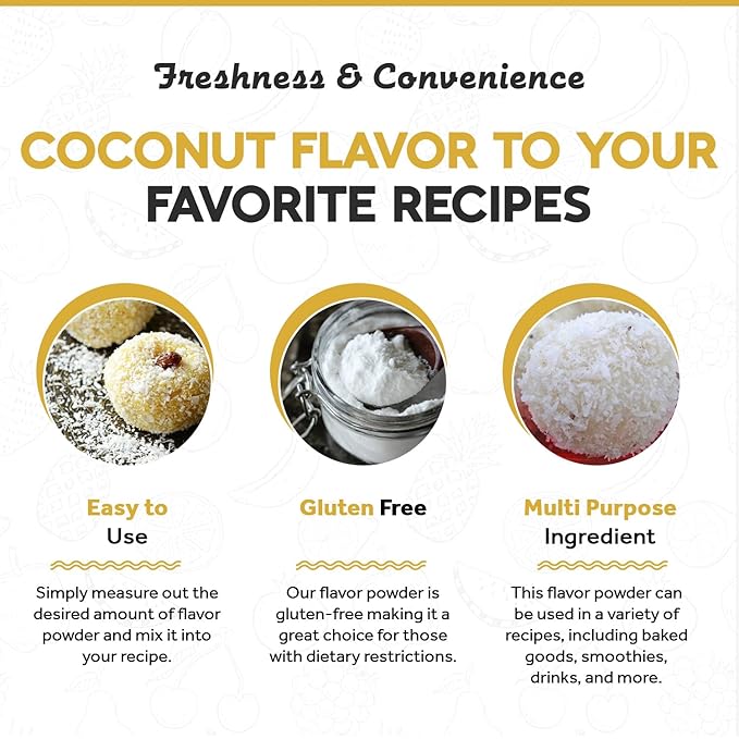 Fanale Premium Coconut Bubble Tea Flavoring Powder | Perfect for Baking, Smoothies, Desserts and Drinks | Instant Flavoring Powder for Boba Milk Tea - 2.2 Pounds (Pack of 1)