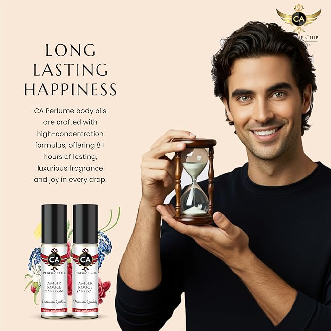 CA Perfume Impression of The One For Men Fragrance Body Oil Dupes Alcohol-Free Sample Travel Size Roll-On 0.3 Fl Oz/10ml