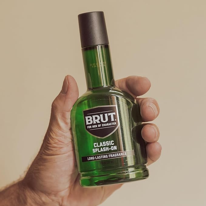 Brut Splash-On Original Fragrance - Bold, Masculine Cologne for Men - Long Lasting Mens Fragrance With Spicy Woods, Floral, and Citrus Notes - 7 oz
