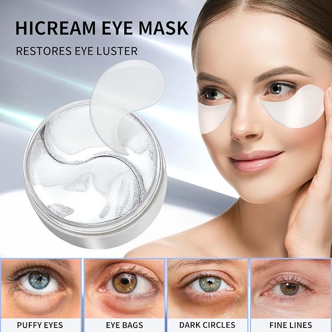 Advanced Snail Hydrogel Eye Patch 60 Patches, Gel Serum Mask, Undereye Treament, Fine Lined, Puffy Eyes, Refresh, Hydrate, Paraben free, Phthalates free, Skincare