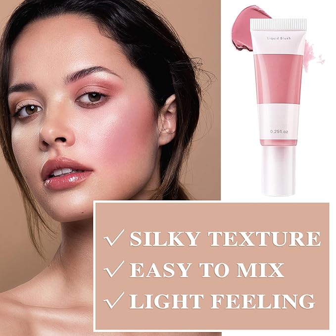 2 Colors Blush Stick,Multi-Use Cream Blush,Waterproofing Highly Pigmented Makeup Stick,Moisturizing Makeup Cream Set A8