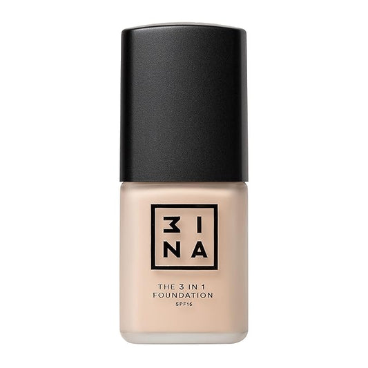 3INA The 3-In-1 Foundation 203 - Vegan Formula - Combination Of Primer, Concealer And Foundation - Medium Coverage - Natural Finish - Perfect For Covering Lines And Blemishes - Long Lasting - 1.01 Oz