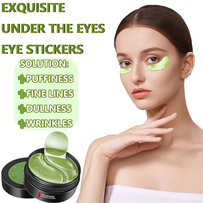 30 Pairs Under Eye Masks,Moisturizing Hydrating Under Eye Patches for Puffy Eyes,Under Eye Treatment for Dark Circles Eye Bags Fine Lines,Eye Skin Care Products for Women & Man