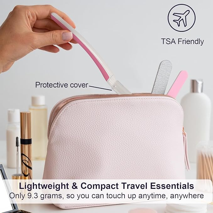 Face Razors for Women, Dermaplane Razor for Women Face, Eyebrow Razor, Dermaplaning Tool, Skin Safe Microblades, Peach Fuzz Remover (9ct, Pearl Blush)